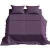 Batik Completo Lenzuola Matrimoniali Cotone: Set Lenzuola Matrimoniale 100% cotone Elegante e Confortevole per la Tua Camera da Letto - Colore Malva