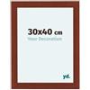 yd. Your Decoration - Cornice 30x40 cm - Ciliegie - Decorativa Parete in Legno con Vetro in acryl - Antiriflesso - 30x40 Cornice - Como