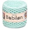 Bobilon Filato per magliette per lavori fai da te, uncinetto, lavori a maglia, progetti macramè, 100% cotone, ecologico, di qualità, con uno spessore costante di 5-7 mm, menta