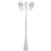 WEBMARKETPOINT Lampione New York Cm. 200 Due Luci Bianco