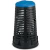 Stefanplast Trespolo con Coperchio, Nero/Blu, 53x53x87 cm