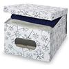 DOMO PAK LIVING Domopak Living 916060 Scatola Guardaroba, Bianco e Grigio, 39 X 50 X 24