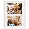 BD ART 28 x 35 cm Cornice multipla per 2 foto 15x20 cm, Bianco