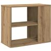 vidaXL Mobiletto Laterale Rovere Artigianale 60x30x50 cm Multistrato, armadietto Laterale, Mobile Laterale, Mobile, armadietti Laterali