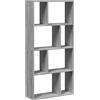 vidaXL Libreria Grigio Sonoma 60x20x120,5 cm in Truciolato, scaffale per Libri, Porta Libri, Ripiani portaoggetti, Ripiani per Libri