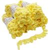 Alize Puffy, 5 gomitoli di lana da 100 g, 500 g, per lavoro a maglia senza ago Giallo 13.