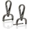 CRAFTMEMORE 2 ganci staccabili a scatto con gancio girevole con barra a vite VT493 sostituzione hardware cinghia (1-1/4 pollici, canna di fucile)