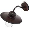 Lindby Applique da esterni dimmerabile (Moderno) colore Marrone, in Metallo applique lampada LED outdoor per facciata/parete terrazzo e balcone