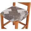 Casatessile Cuscino coprisedia Imbottito con Alette STYLO Cuscino Sedia Cucina Sfoderabile - Grigio, PZ. Singolo
