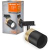 LEDVANCE TRACKLIGHT Spot Gold faretto a binario, oro/nero, con attacco GU10, compatibile con lampada normale o smart, design stile loft, protezione IP20