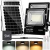 Aigostar - Faro led esterno con grande pannello solare,cavo 5M,dimmerabile 3000/4000/6500K,8000mAH,Batteria di grande capacità,Faretto led da esterno solare con telecomando e timer,IP66,2 Pezzi