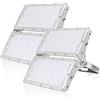 Viugreum Faretto LED da Esterno 200W 2 Pezzi, IP66 Impermeabile Faretti LED da Esterno, Luce Di Sicurezza 20000LM, 6500K Bianco Freddo, Consumo Basso Super Luminoso Faretti LED per Giardino Cortile
