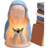 Generico Lampada Holy Mary - Scultura Di Luce Devozionale Ambientale Morbida, D'arte Con Accento Di Fede Cristiana Pacifica, Tavolo Luminoso Serale Tranquillo, Cappella Del Dormitorio Della Camera Da Let