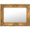 vidaXL Specchio da Parete Stile Barocco 60x40 cm Oro