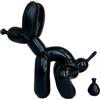 Pozbee Statua di un cane palloncino che fa la cacca, regalo divertente per gli amanti degli animali domestici, per la festa della mamma, decorazione artistica per tavoli, librerie, casa (nero)