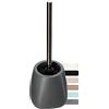KADAX confezione da 12 Scopino per WC, Spazzolone con Manico Lungo in Acciaio e Supporto in Ceramica, Spazzola Moderna per Toilette, Accessori per Bagno (Grigio)