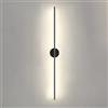 Klobvtt illuminazione applique da parete lineare nera minimalista Slim Stick Lampada da parete lampada da parete a LED striscia lunga luci per montaggio a parete lavatrice da parete interna per soggio