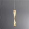 Generico Lampada a sospensione, Lampada a sospensione moderna a LED dimmerabile irregolare da bar, lampada a in acciaio dorato lucido for sala pranzo, lampade a di lusso(H50cm 10W,3 color light)