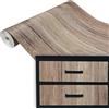 DecoMeister Pellicola Adesiva per Mobili 67,5x100 cm - Carta Adesiva Effetto Legno per Rivestimento Mobili Cucina e Armadio - Pellicola Decorativa Lavabile e Impermeabile - Rovere Seppia Sanremo