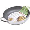 Aeternum Deluxe - Padella per famiglie, 40 cm, colore: Argento/Nero