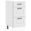 vidaXL Base da Cucina Kalmar Bianco in Legno Multistrato, Mobile Base lavello, Mobile Base lavello Cucina, Mobile Base Cucina per lavello