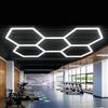 YZRDCXM Plafoniere a LED a nido d'ape, illuminazione a LED esagonale for garage, luci a nido d'ape fai da te, prestazioni di lunga durata, da 1 a 8 fori opzionali, adatte for garage, autolavaggi, palestre(5 h