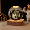 SHKINETARRY Luce notturna a sfera di cristallo personalizzata, foto di cristallo 3D personalizzate, base a LED con luce colorata, regalo personalizzato per donne, uomini, papà e mamme