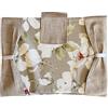 SalGiu Copriforno Cucina in Cotone Varie Fantasie Imbottito Chiusura a Strappo Shabby Chic 50x35cm (Magnolie (Tortora))