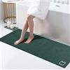 RUERYA Tappeto Corridore per Bagno Tappeto Lungo per Bagno Antiscivolo Assorbente ad Asciugatura Rapida Tappeto Sottile per Bagno Tappeto per Pavimento da Bagno con Retro in Gomma Tappeto per Doccia