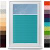 Concept Crystal Concept Blinds Tende Plissettate Personalizzate con Foratura - Larghezza 40-200 cm, Altezza 20-260 cm - Su Misura per Finestre e Porte - Tende Premium XXL per Grandi Spazi