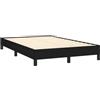 vidaXL Giroletto Senza Materasso Nero 120x190 cm in Tessuto