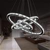 YRHome - Lampada a sospensione LED 96 W bianco freddo, lampadario regolabile in altezza, lampadario per sala da pranzo e soggiorno, moderno, tre anelli
