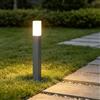 Mai & Mai Lampione da Giardino 3000K, Luminoso da Giardino IP65 Paletti Esterni Led 3.8x3.8x40.6cm in Alluminio per Giardini, Parchi, Aree Residenziali e Ingressi Deus Lumina, Sabbia grigio scuro