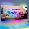 ASD Jewerly Personalizzato Gamer Neon Mirror Light Sign, Led Gaming Zone Sign, Gamer Idea Regalo Con Nome Stanza Illuminazione Lampada Da Parete, Regali Speciali Per I fan dei Videogiochi, Ragazzi Uomini Amico