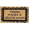 Comart - Zerbino Gag in Cocco - 40x70 cm - Tappetino Simpatico con Scritte Divertenti - per Ingresso Esterno e Interno - Fondo Antiscivolo - Pulizia Facile - Arredo e Regali Casa - Vietato Entrare