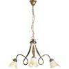 ONLI - Lampadario a 3 luci Doppio Giro color bronzo in ferro battuto