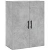 vidaXL Mobile a Parete Grigio Cemento 69,5x34x90 cm