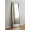 MO.WA Specchio da Parete Argento Cornice Barocca in Legno cm. 55x145 da Appendere Verticale/Orizzontale. per Ingressi, Camere da Letto, Bagni, Soggiorni e Tutti Gli Ambienti. Made in Italy.