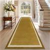 TEHWDAIYOU Tappeto Runner per Corridoio Tappeto Cucina Passatoia Antiscivolo Lavabile 60 x 300 cm Tappeto Corridoio Tappeti Runner Passatoia Tappetino per Soggiorno Entrata Ingresso Giallo