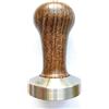 VIA CREMA Pressino Caffè Professionale 57mm Coffee Tamper [Manico Legno] Macchine Caffè Espresso Made in Italy by Motta (57 mm, Brown)