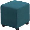 uyeoco Velluto Copri Pouf Quadrato Elasticizzato Copri Poggiapiedi Quadrato Pieghevole Copertura Dell'Ottomano con Fondo Elastico Sofa Protettore per Soggiorno (Color : #8, Size : 50x50 cm)