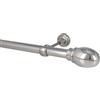 Sento Kit Bastone per Tende in Metallo 25mm Acciaio Inox Montaggio a Muro 140 cm (1x140cm) Tulia