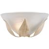 Be-Light Applique Classica 1 Luce Ferro Battuto E Vetro Avorio E Oro