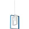 Belight Sospensione Moderna 1 Luce Ferro Laccato Bianco E Azzurro