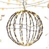 JINGAN Luci sferiche Natalizie per Esterni,Palline Luminose Natalizie da Esterno per Alberi | Piega la Struttura Piatta in Metallo, luci a Sfera di Grandi Dimensioni, Lucine per la Decorazione del