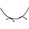 Outsunny Struttura per Amaca Universale da 3m Supporto 300x90x100cm Nero