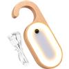 Bollisate Luce Notturna Sensore Movimento Portatile, Luce Per Buco Della Serratura A LED Per Pomello Della Porta In Legno, Notturna Ricaricabile, Lampada LED Calda Per Maniglia Porta, Camera Letto