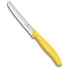 Victorinox SwissClassic Coltello Tavola Ondulato, Acciaio Inossidabile, Giallo