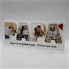 PV Grafik® Targa con Foto per la Festa del Papà - Regalo Compleanno, Idee per Neo Papà, Cornice da Figlio o Figlia (Bianco)