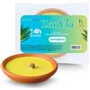 Virsus Candela citronella Candele per Esterno in coccio di Terracotta 11 cm Set da 10 Pezzi Giardinaggio antizanzare Feste ed Eventi